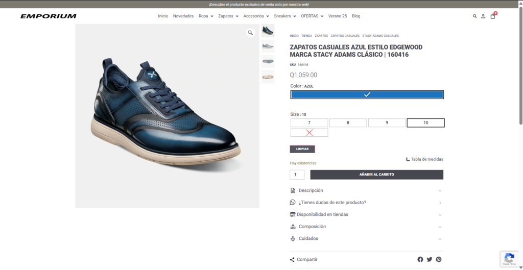Promo WEB Zapatos casuales Marzo 1