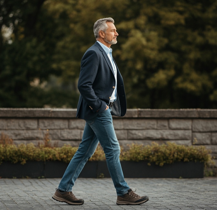 Tips lograr un look business casual con blazer y jeans