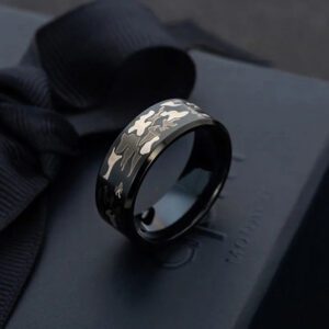 anillo negro de camuflaje marca calak cl sico 141899 200756 1