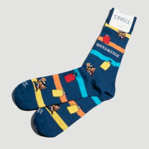 calcetines azul diseno quezalteca kutos marca tishas cl sico 157664 318951 1