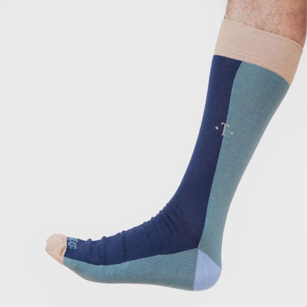 calcetines azul diseno vertical brittany marca tishas cl sico 150232 254063 3