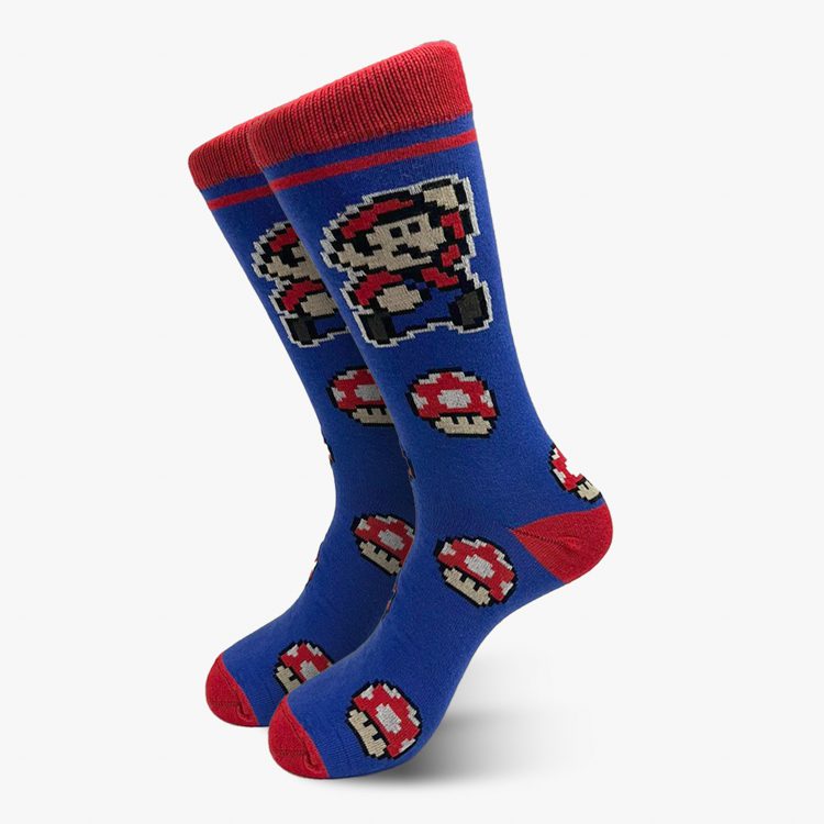 calcetines azul estilo mario bros marca cool merch cl sico 160263 331964 1