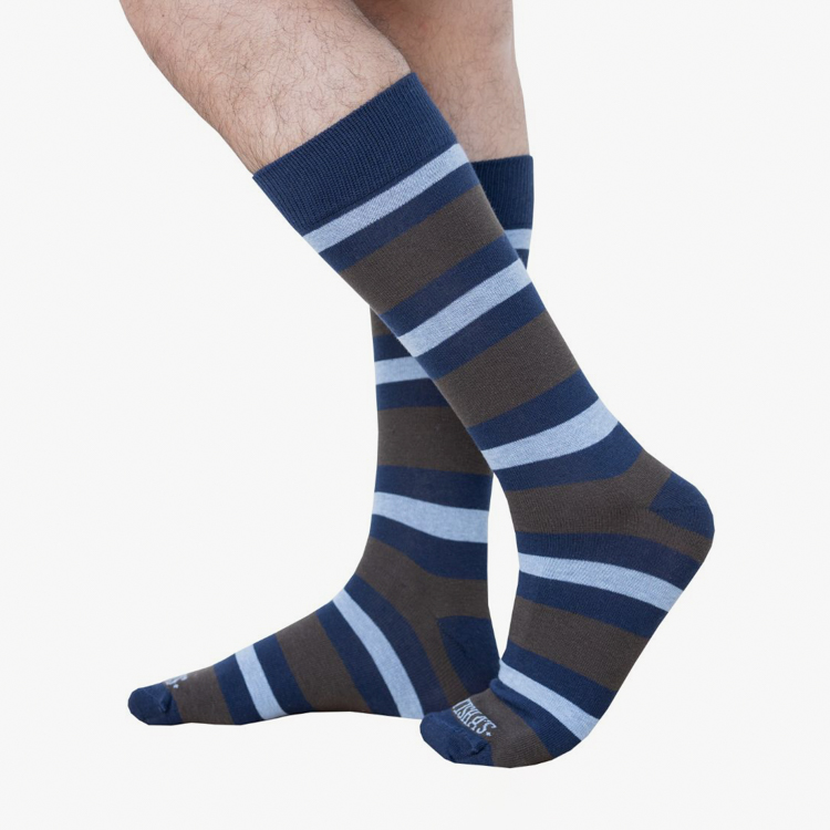 calcetines cafe estructura plana marca tishas cl sico 161057 CAFE 1
