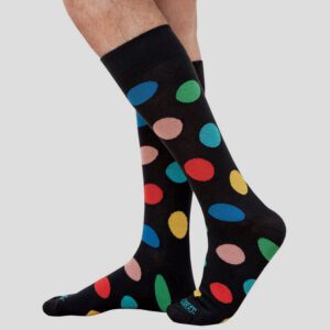 calcetines negro diseno classic color dots black marca tisha s cl sico 154642 290201 1