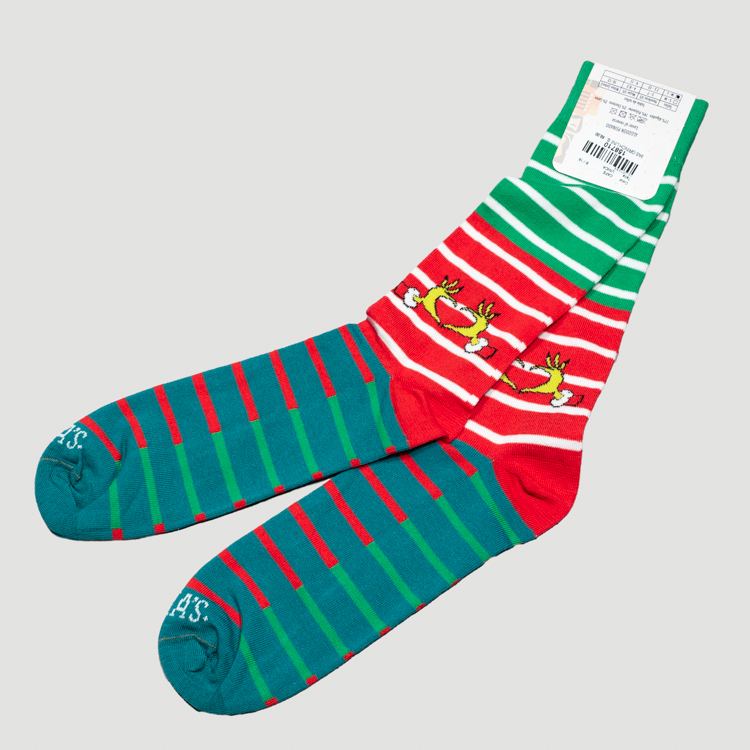 calcetines verde diseno xmas grinch lines marca tishas cl sico 158710 327766 1