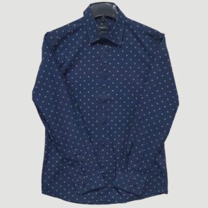 camisa azul diseno con puntos marca carven cl sico 147487 237791 1