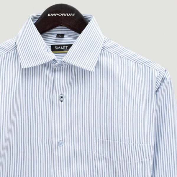 camisa azul diseno de lineas marca smart slim 141334 293718 2