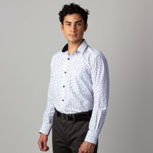 camisa blanca diseno de aviones de papel marca business casual cl sico 143178 207711 1