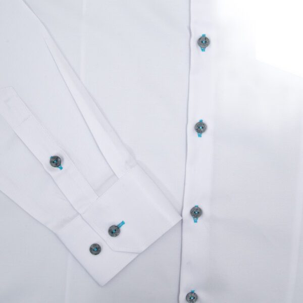 camisa blanca estructura labrada marca colletti cl sico 151109 306007 4