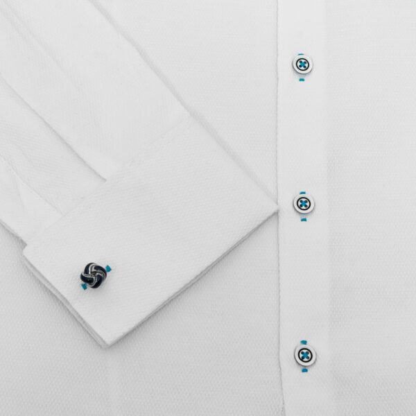 camisa blanco estructura labrada marca colletti cl sico 148736 261048 4