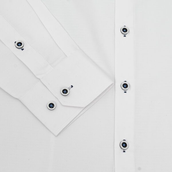 camisa blanco estructura labrada marca colletti cl sico 148755 261049 4