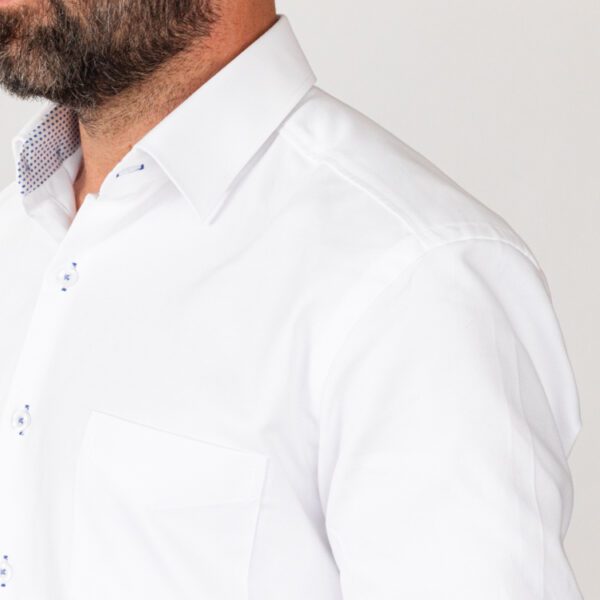 camisa blanco estructura plana con coderas marca business casual cl sico 144076 216862 2