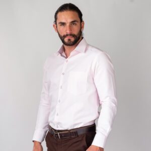 camisa rosado estructura labrada marca colletti cl sico 144088 216861 1