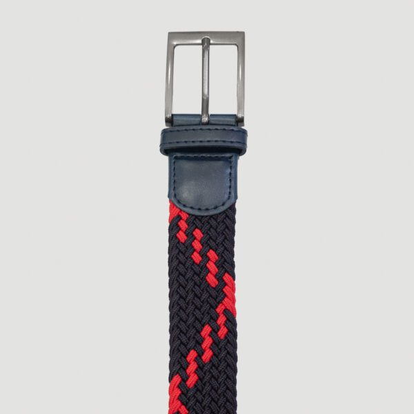 cicho azul y rojo diseno trenzado marca buckle cl sico 147447 237793 2