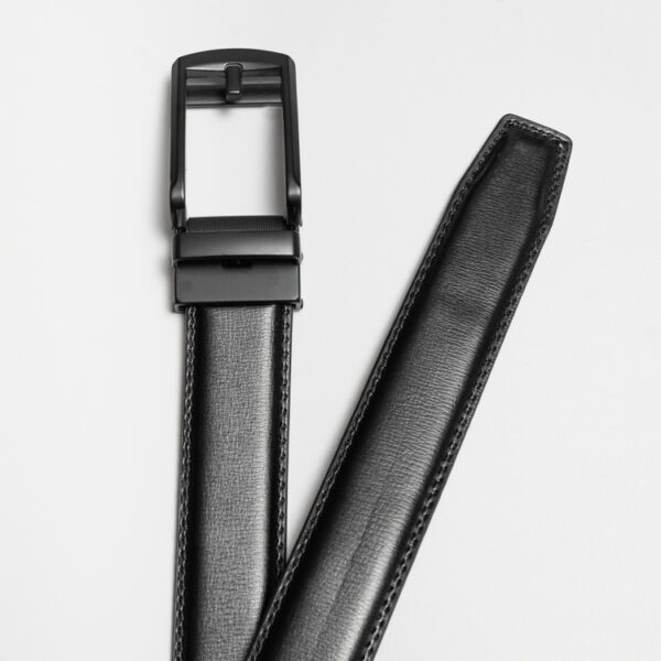 cincho negro estructura corrugada marca buckle cl sico 149235 251637 2