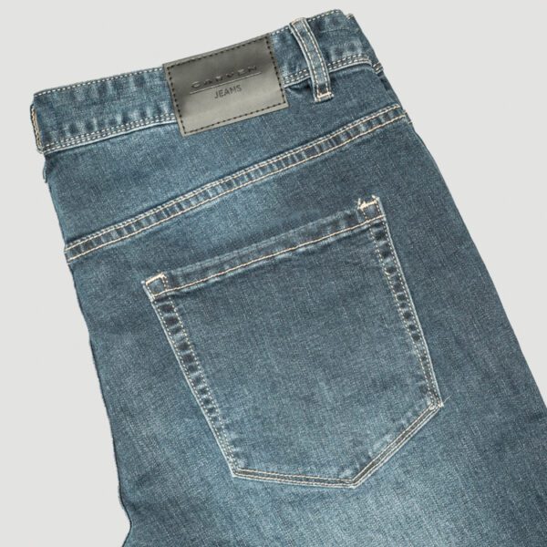 jeans azul estructura labrada marca carven slim 155632 305992 4