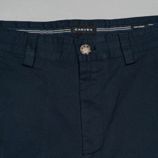 pantal n azul estructura labrada marca carven slim 153191 273719 3