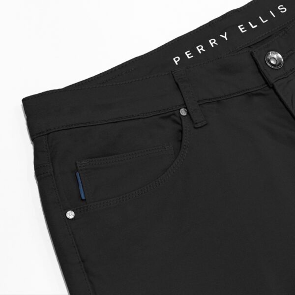 pantalon negro diseno five pocket marca perry ellis slim 146973 233712 3