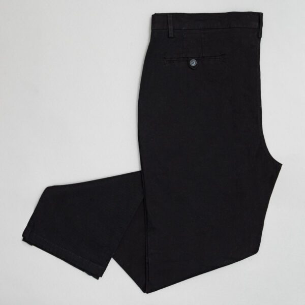 pantalon negro estructura plana lisa marca business casual slim 147803 249623 1