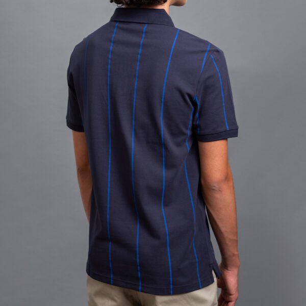 polo azul diseno de lineas marca carven slim 155726 296549 4