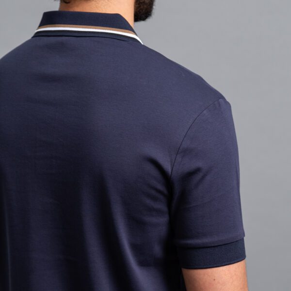 polo azul marino estructura contraste marca carven slim 150851 296585 3