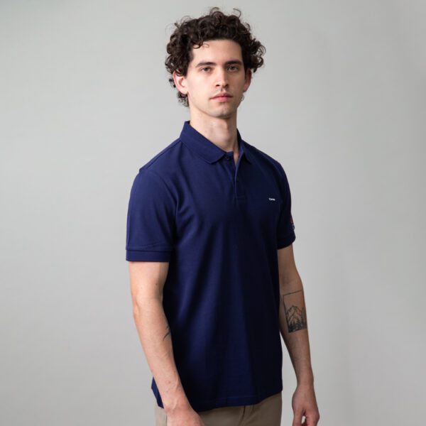 polo azul pa estructura manga race marca carven slim 149940 249594 1