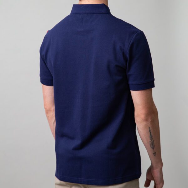 polo azul pa estructura manga race marca carven slim 149940 249594 3