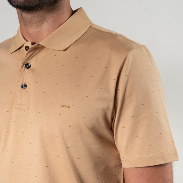 polo beige estructura plana marca carven slim 152381 270479 2