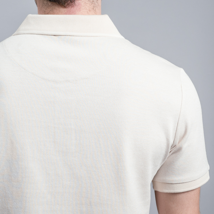 polo beige estructura plana marca carven slim 161503 BEIGE 3