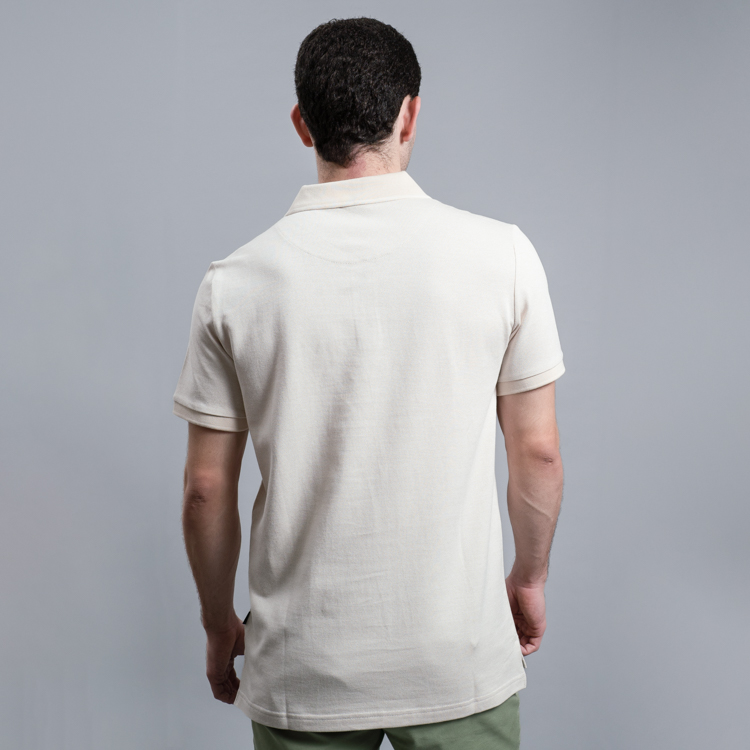 polo beige estructura plana marca carven slim 161503 BEIGE 4