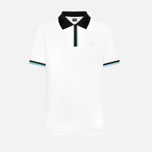 polo blanca estructura contraste marca dante slim 156654 300724 1