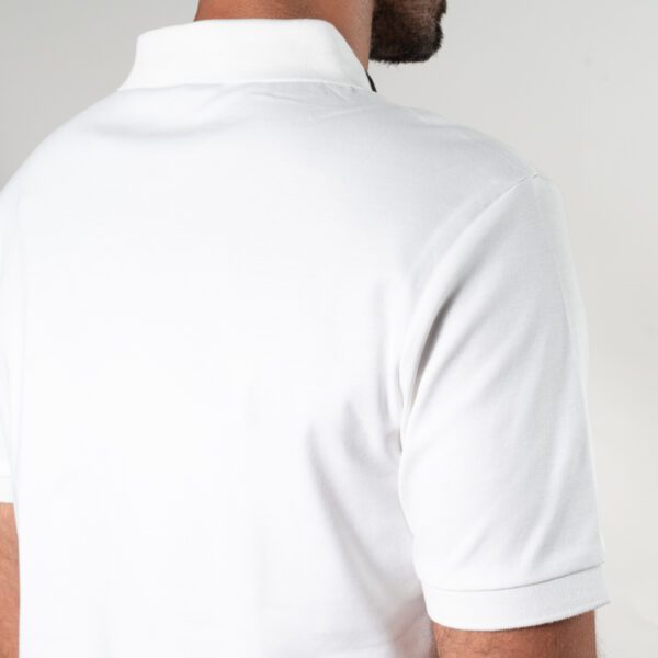 polo blanca estructura cuello contrastado marca carven slim 150875 270493 4