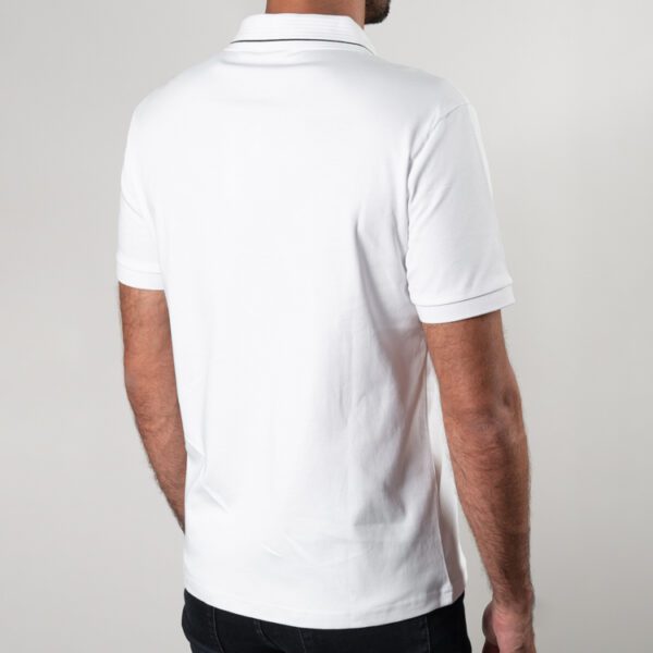 polo blanca estructura labrada marca carven slim 150807 270478 4