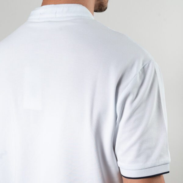 polo blanca estructura labrada marca carven slim 150827 270501 3