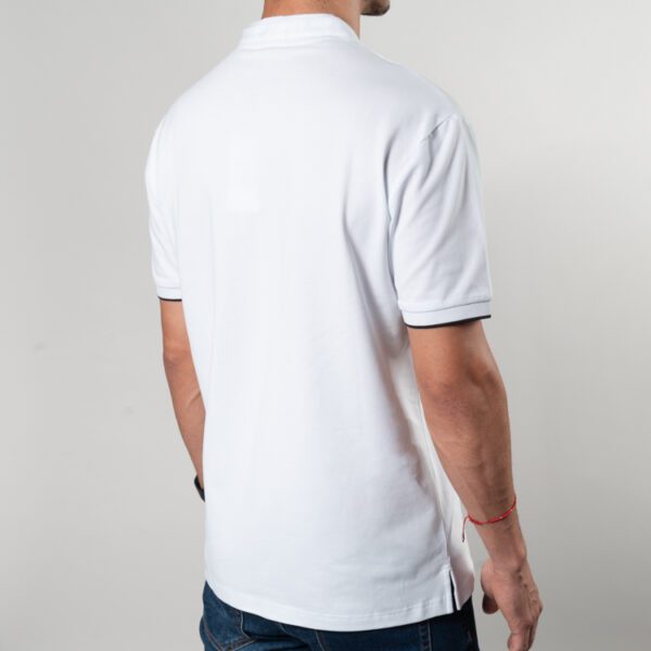 polo blanca estructura labrada marca carven slim 150827 270501 4