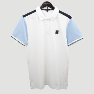 polo blanca estructura labrada marca carven slim 157643 318956 1