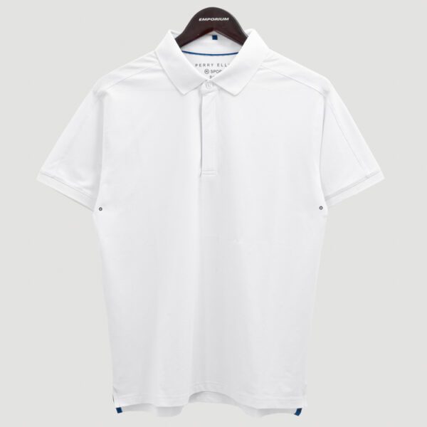 polo blanca estructura labrada marca perry ellis slim 154386 293688 1