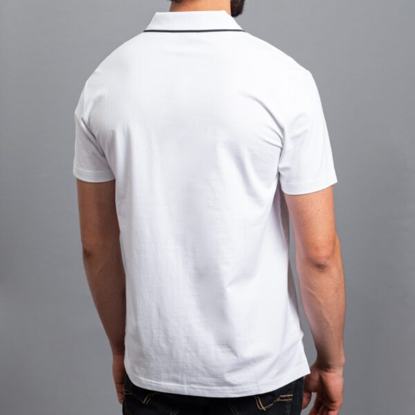 polo blanca estructura plana marca carven slim 155696 296555 4