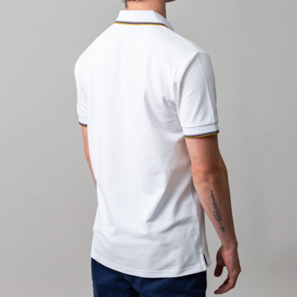 polo blanco estructura bies en el cuello marca carven slim 149899 249604 2