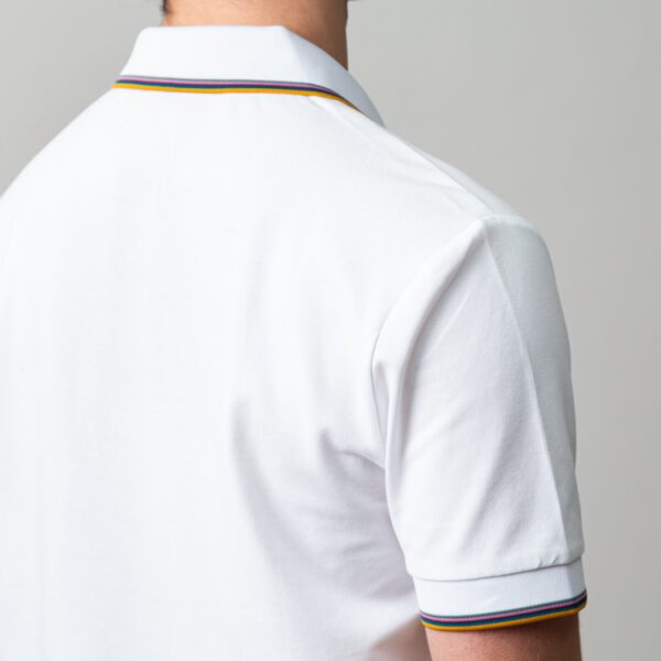 polo blanco estructura bies en el cuello marca carven slim 149899 249604 3