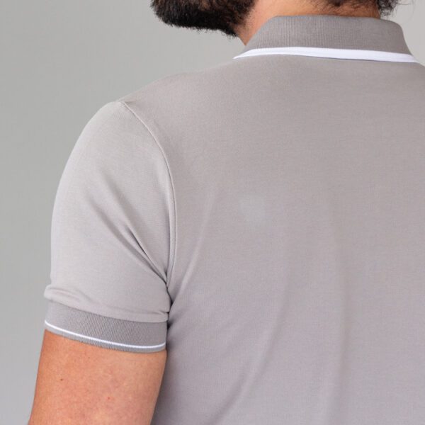 polo gris estructura plana marca carven slim 144206 216213 2