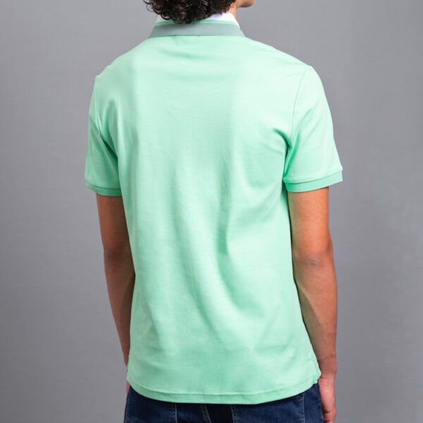 polo menta estructura cuello contrastado marca carven slim 155701 296554 4