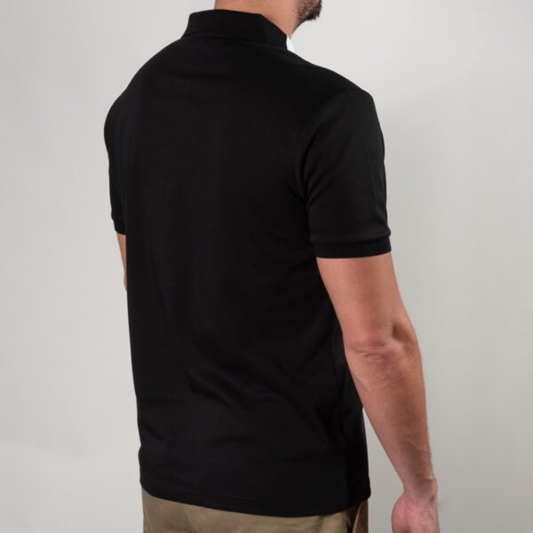 polo negra estructura cuello contrastado marca carven slim 150879 270492 3