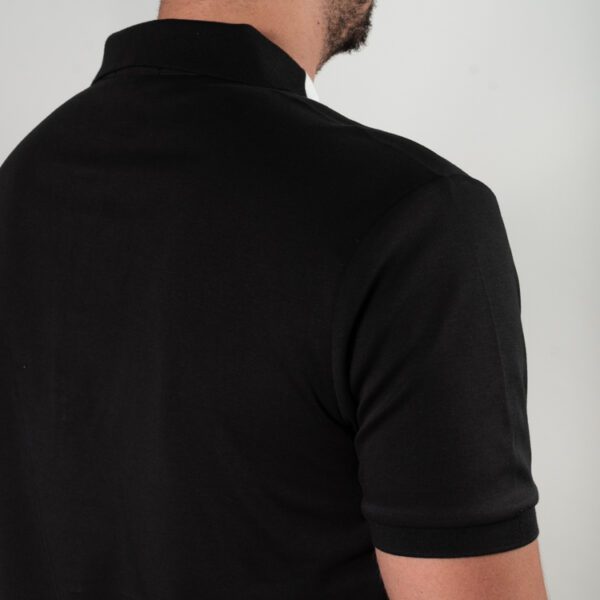 polo negra estructura cuello contrastado marca carven slim 150879 270492 4