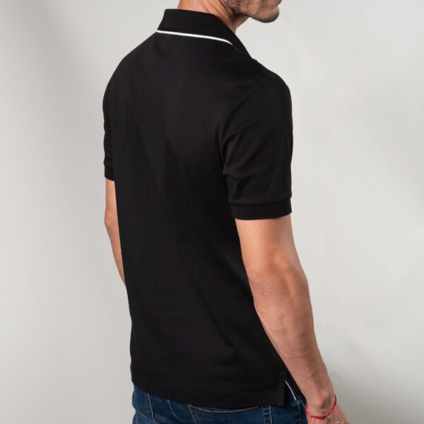 polo negra estructura labrada marca carven slim 150799 270505 3