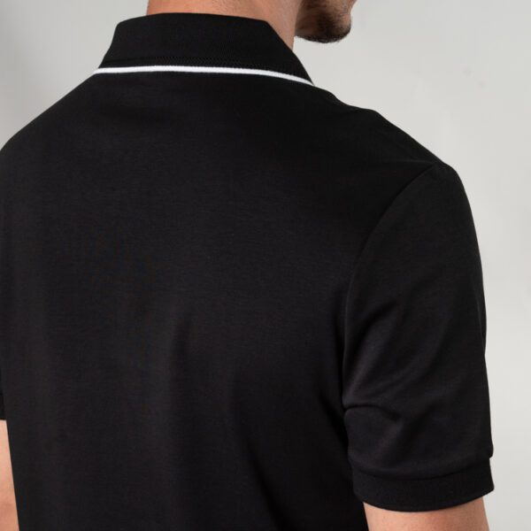 polo negra estructura labrada marca carven slim 150799 270505 4