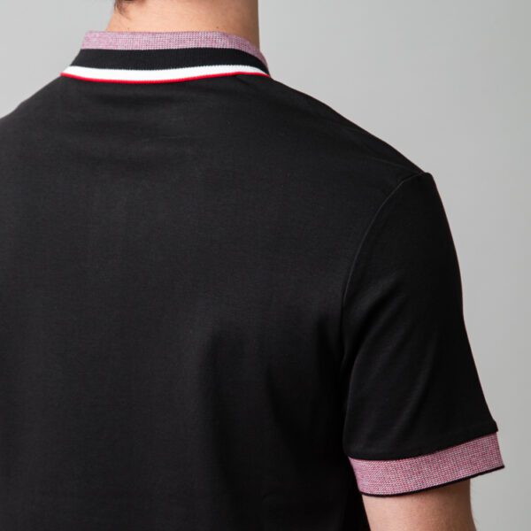 polo negro estructura contraste marca carven slim 149960 249589 4