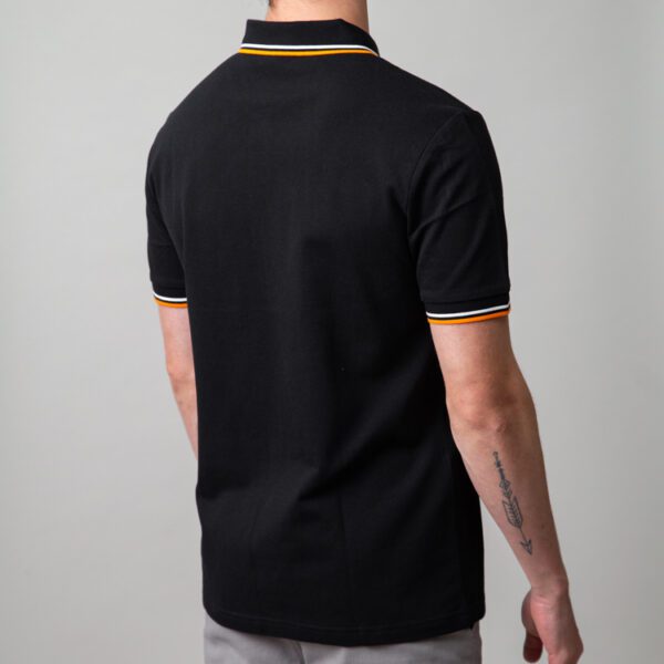 polo negro estructura l neas cuello marca carven slim 149956 249590 3