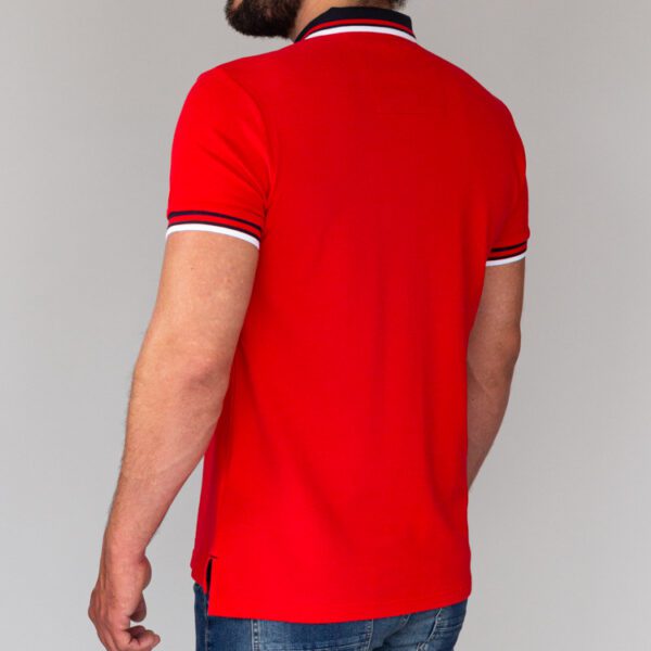 polo roja estructura plana marca carven slim 144198 216218 4