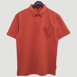 polo rojo estructura plana marca carven slim 147543 237781 1